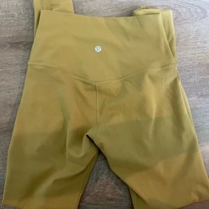 Lululemon bronze green leggings